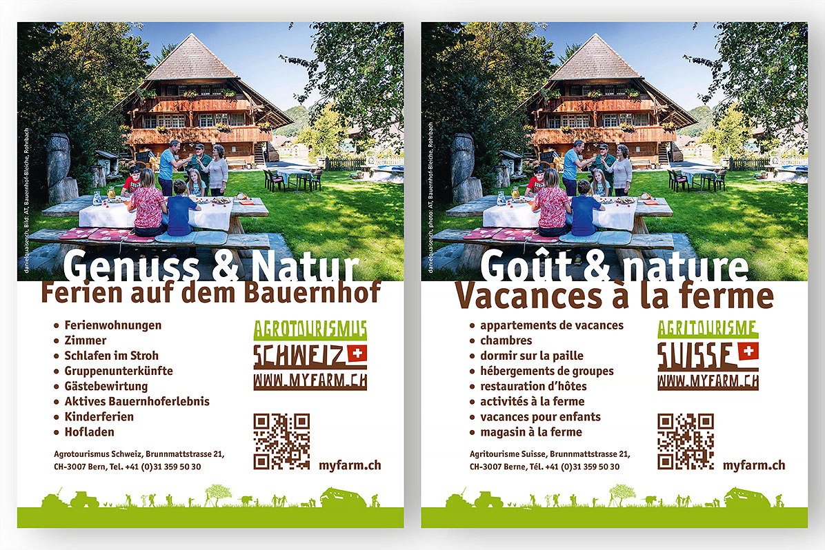Advertisements Agrotourismus Schweiz Agritourisme Suisse